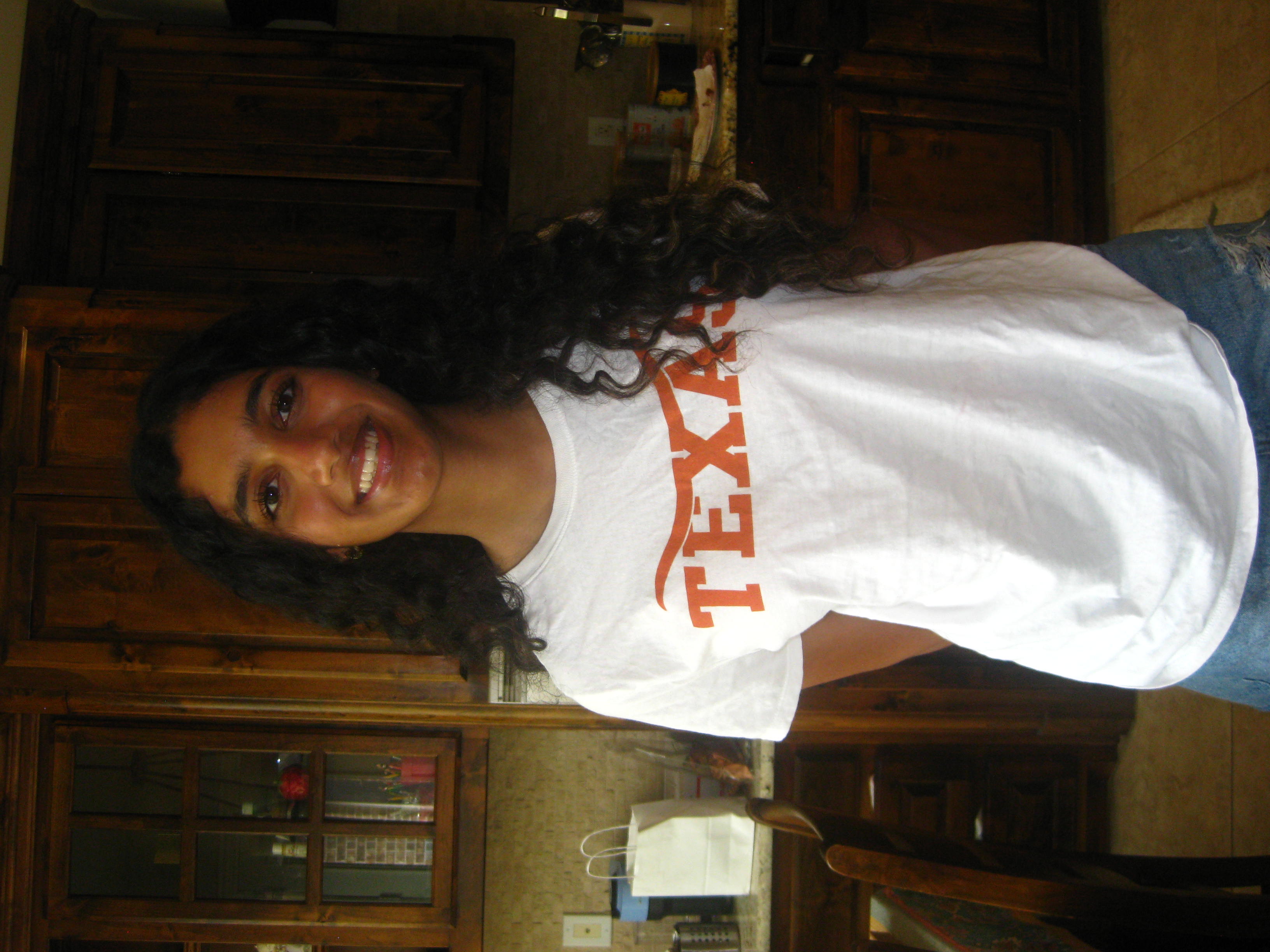 Riya Kannan repping UT Austin